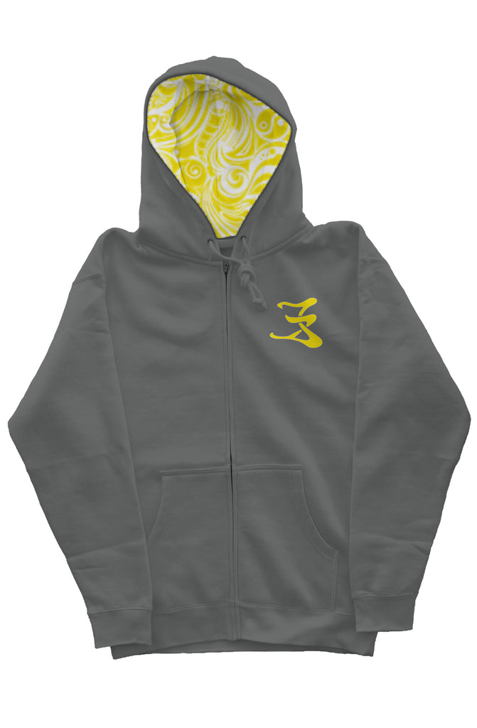 id zip heavyweight hoodie yellow design