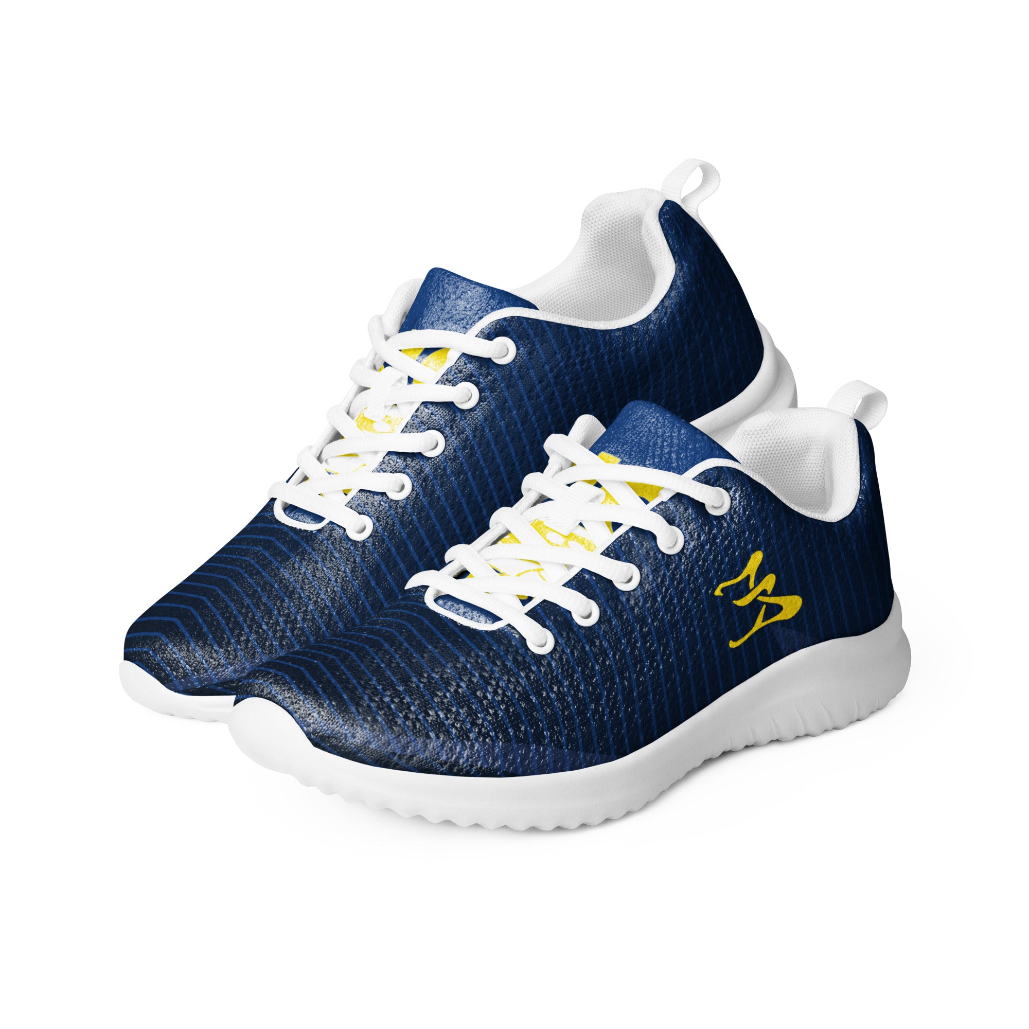 Men’s athletic walking shoes navy blue