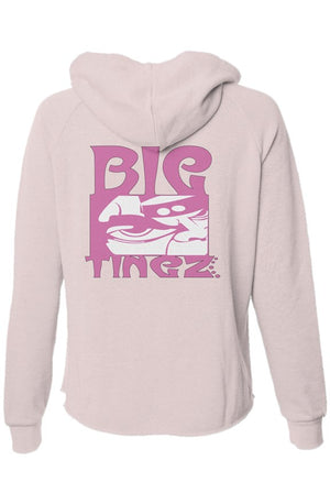 Womens Lightweight Wash Zip Hoodie logo #1,2