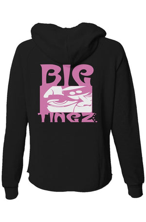 Womens Lightweight Wash Zip Hoodie logo #1,2