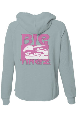 Womens Lightweight Wash Zip Hoodie logo #1,2