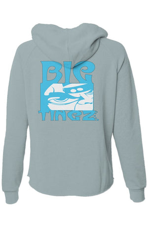 Womens lightweight wash zip hoodie logo #1,2