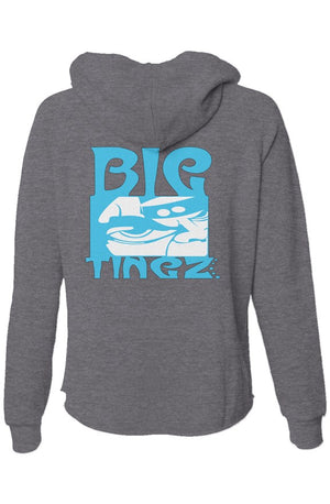 Womens lightweight wash zip hoodie logo #1,2