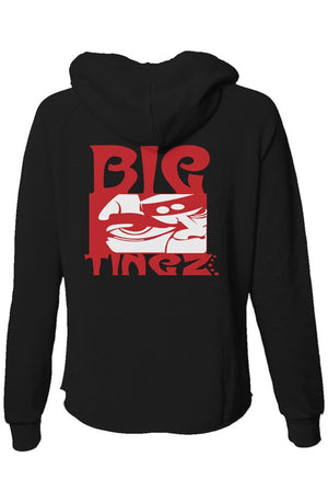 Womens lightweight wash zip hoodie logo #1,2