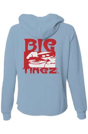 Womens Lightweight Wash Zip Hoodie