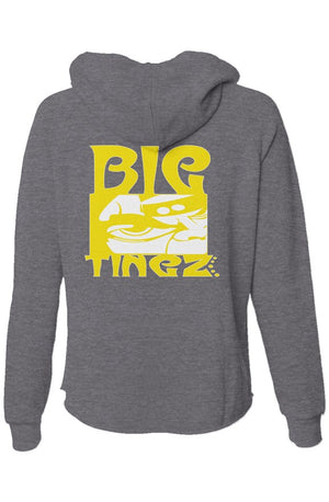 Womens lightweight wash zip hoodie logo #1,2