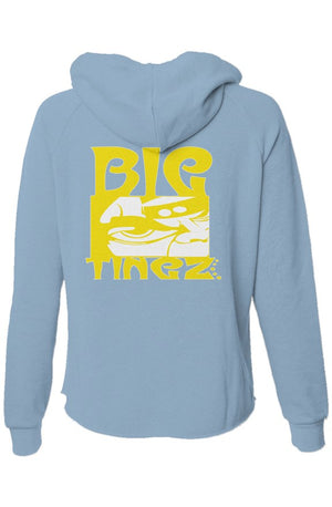 Womens lightweight wash zip hoodie logo #1,2
