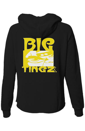 Womens lightweight wash zip hoodie logo #1,2