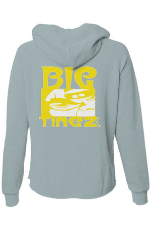 Womens lightweight wash zip hoodie logo #1,2