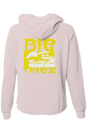 Womens lightweight wash zip hoodie logo #1,2