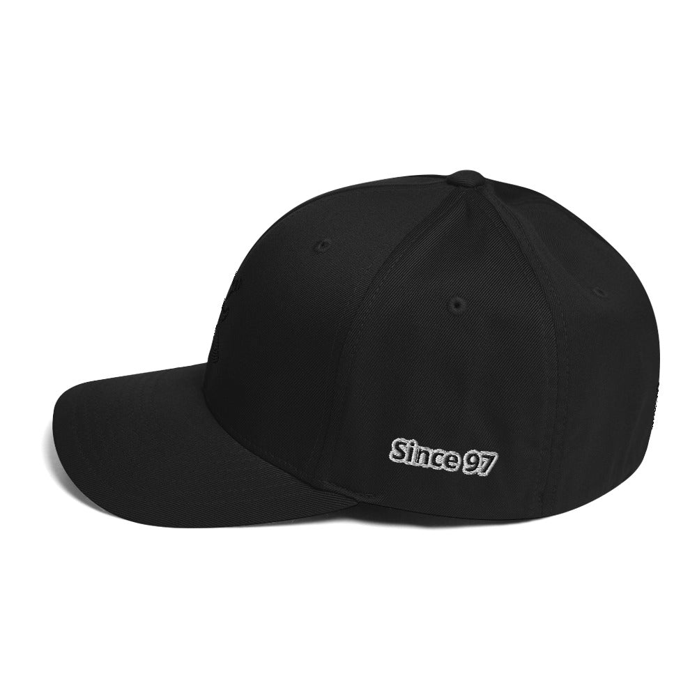 Structured Twill Cap black logo #1