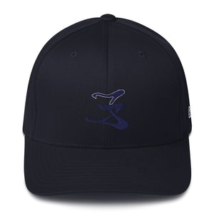 Open image in slideshow, Structured Twill Cap Navy Blue logo #1
