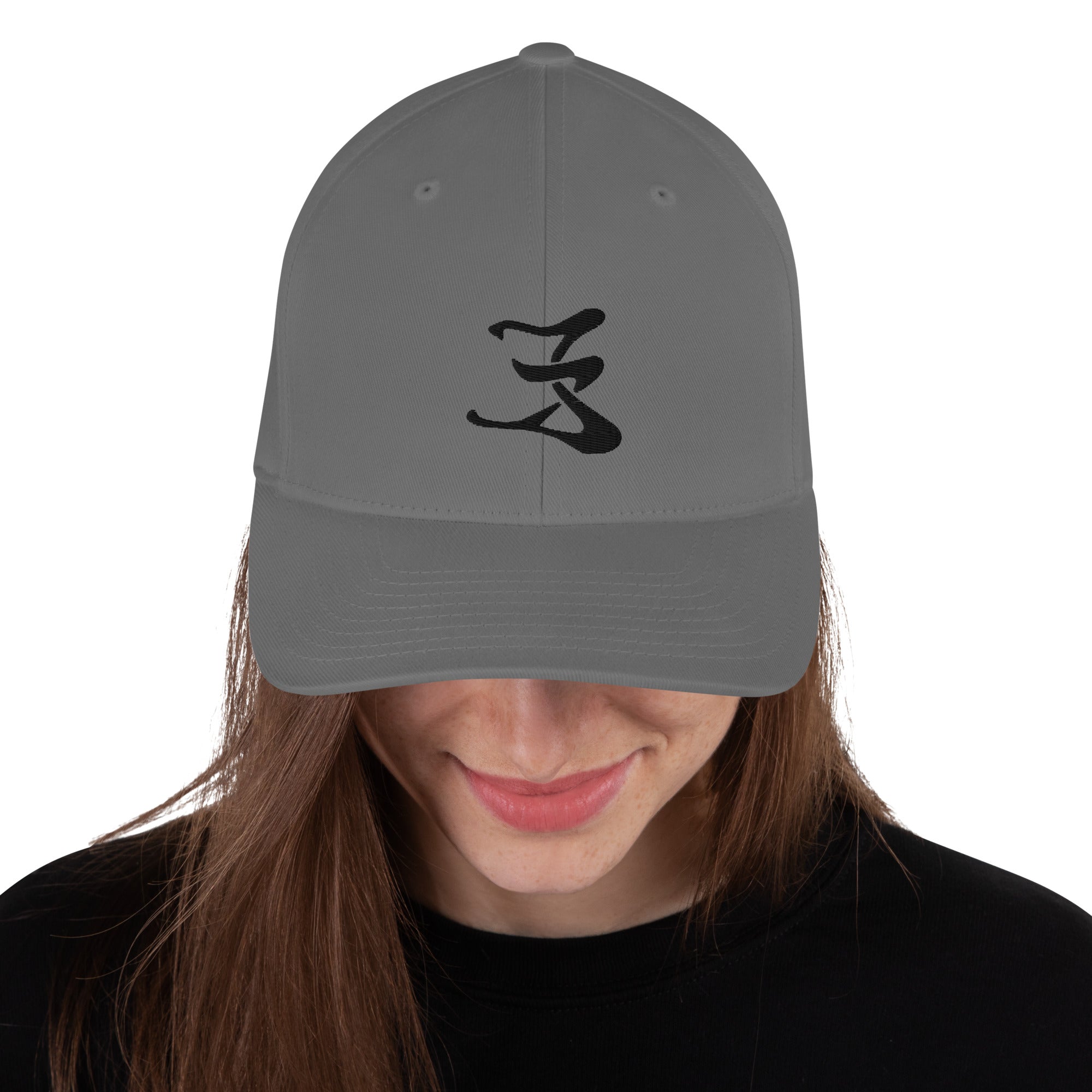 Structured Twill Cap black logo #1