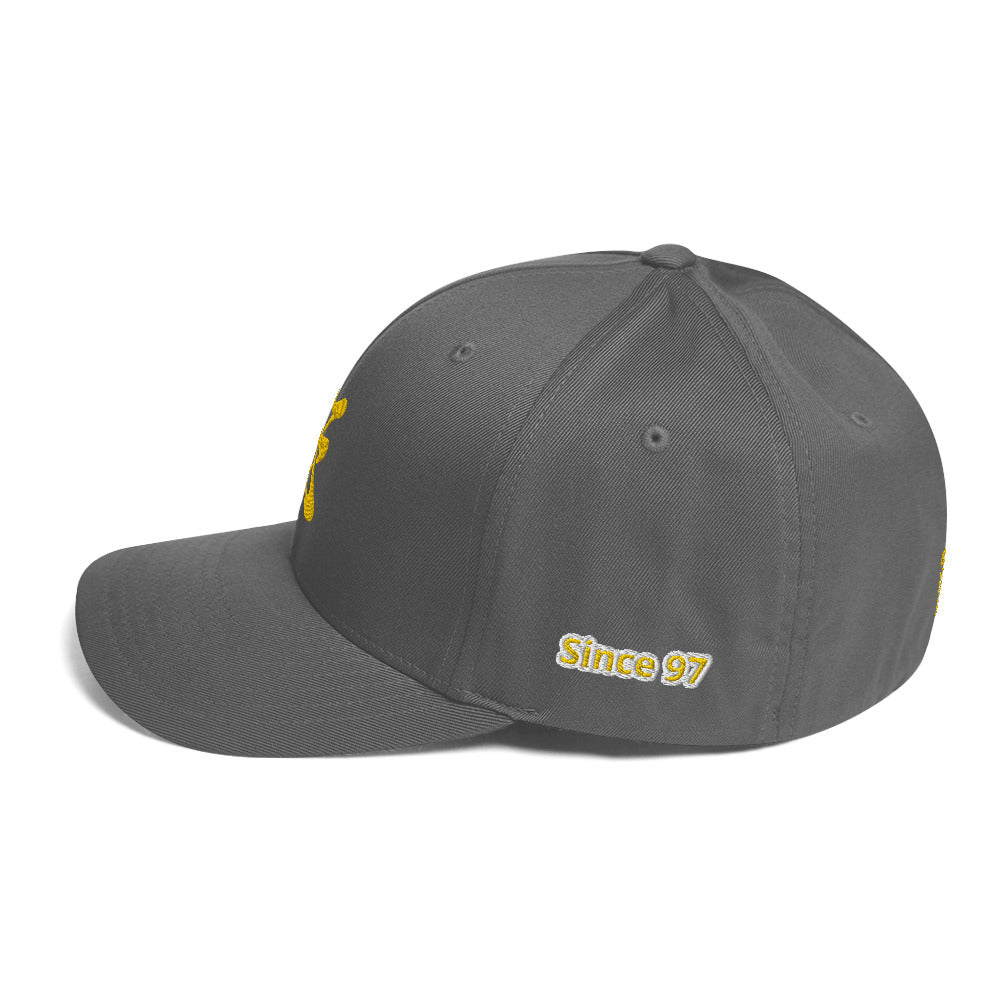 Structured Twill Cap Yellow logo #1