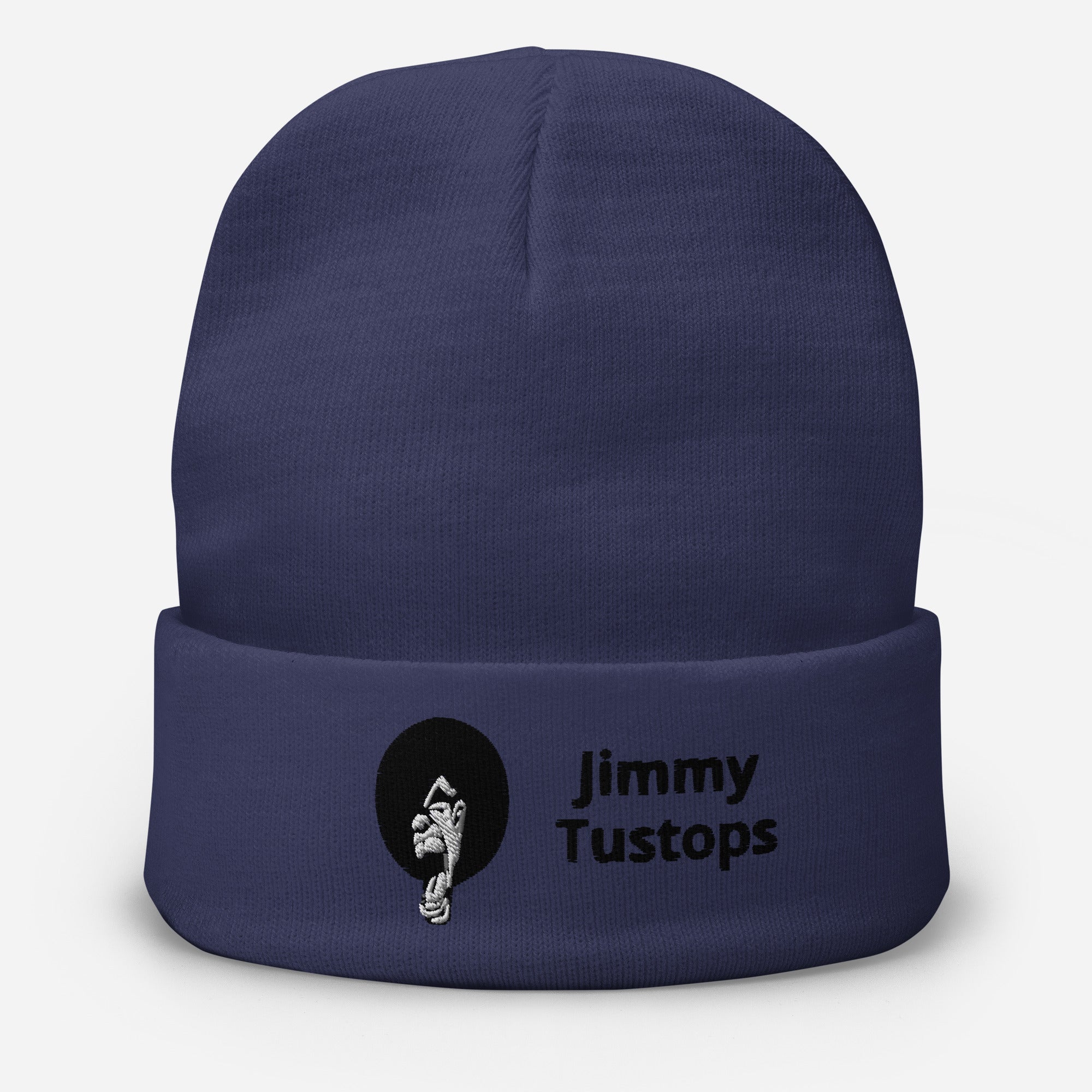 Embroidered Beanie jimmy tustops black