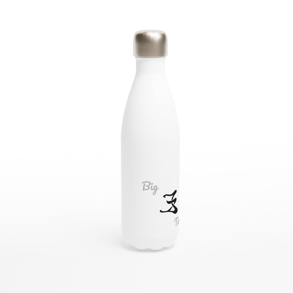 White 17oz Stainless Steel Water Bottle logo #1