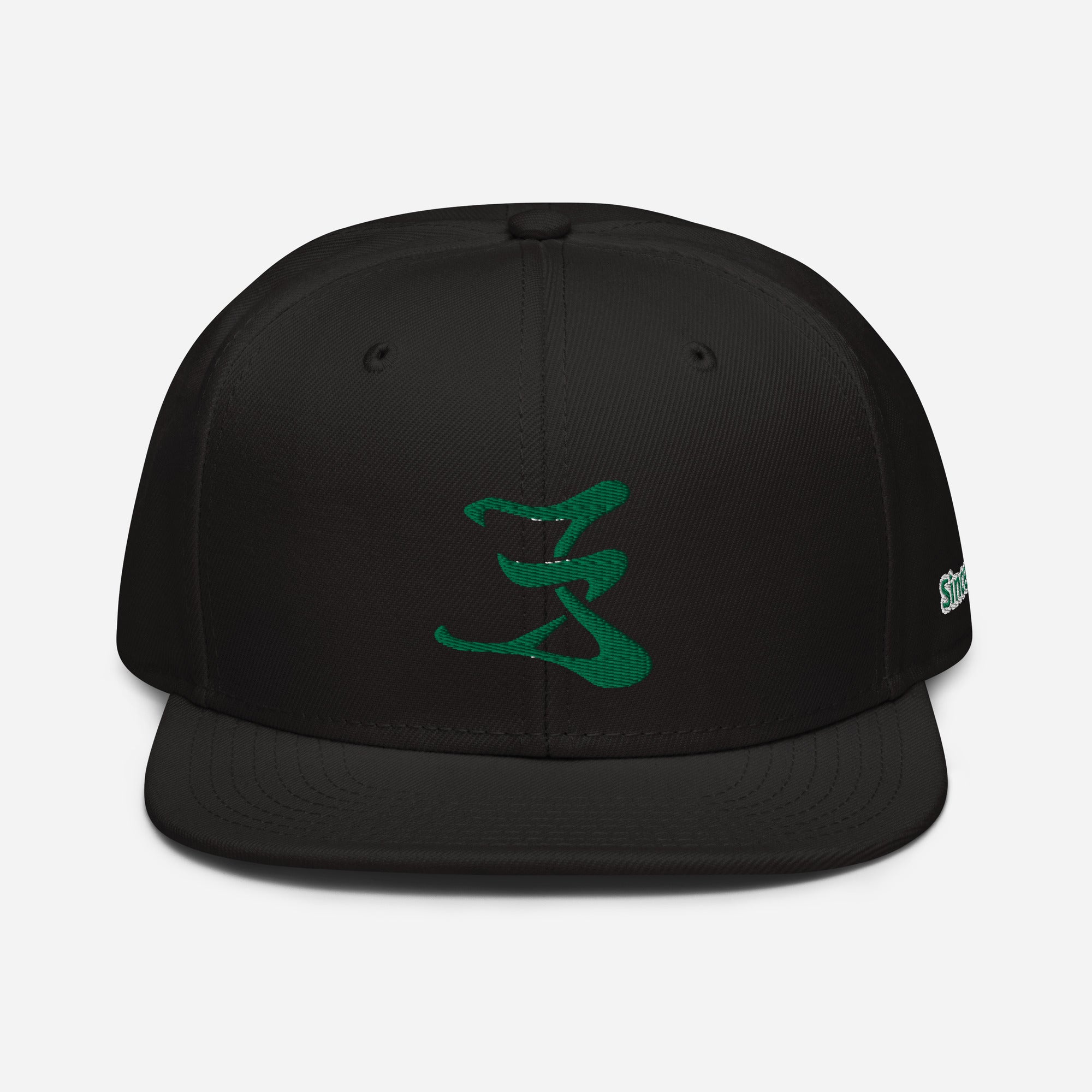 Snapback Hat Green logo #1
