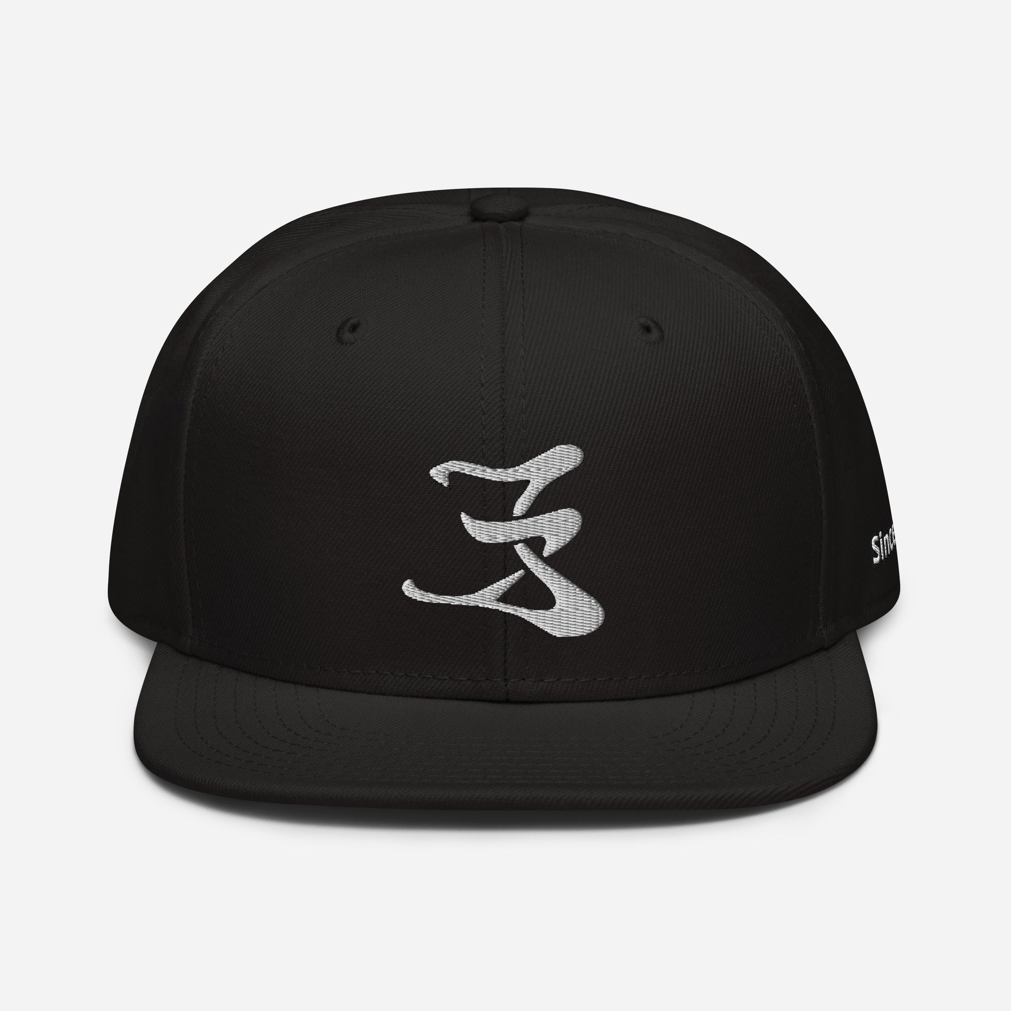 Snapback Hat White logo #1