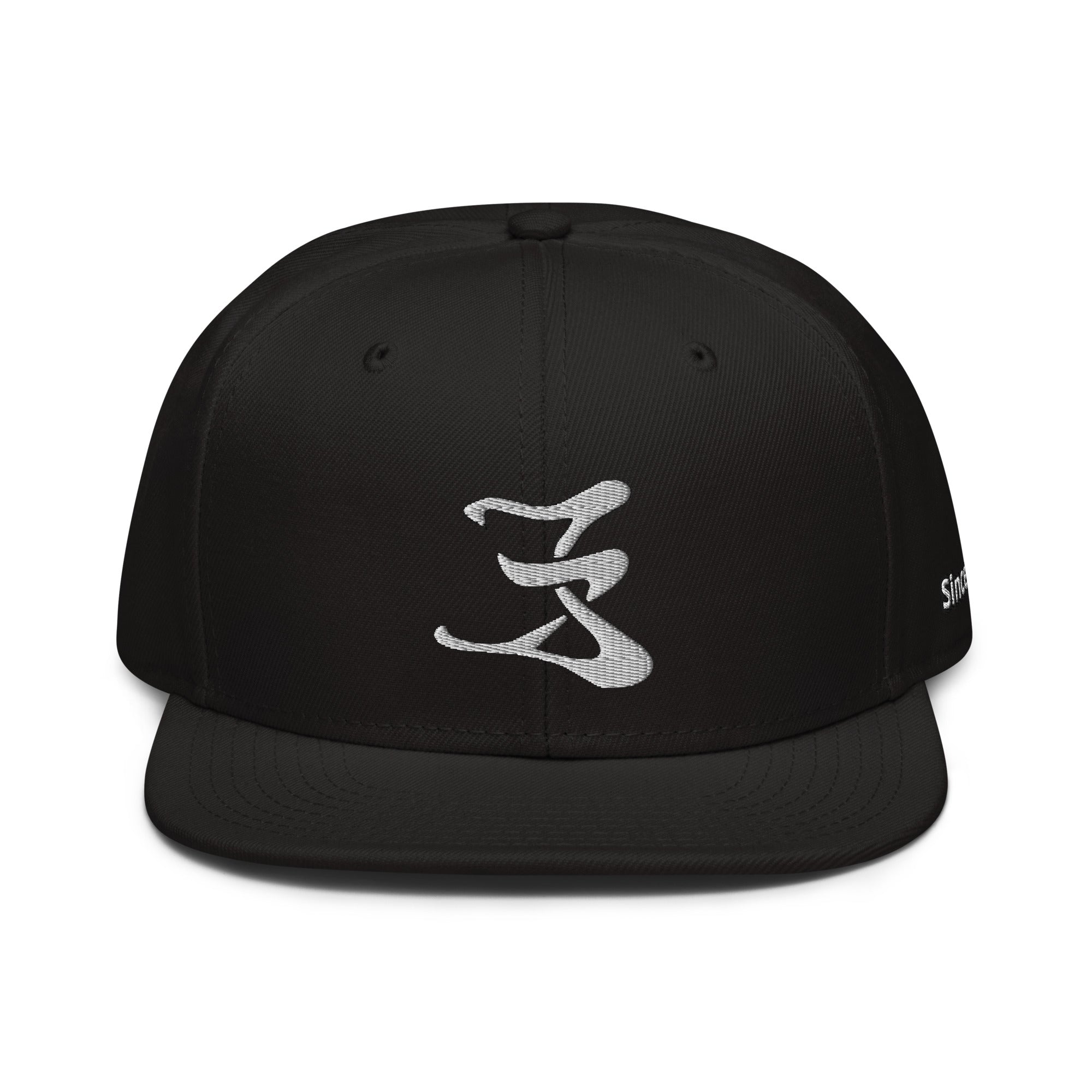 Snapback Hat White logo #1