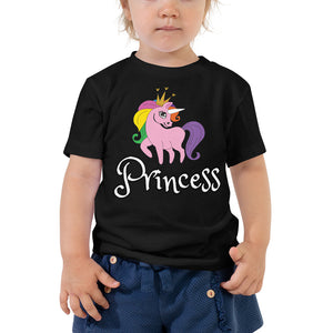 Open image in slideshow, Toddler Short Sleeve Tee unicorn
