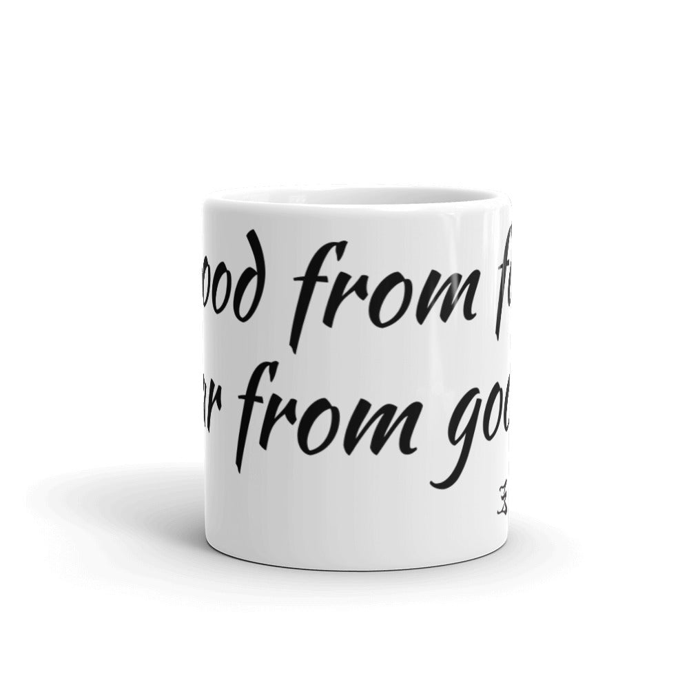 White glossy mug (good from far far from good)