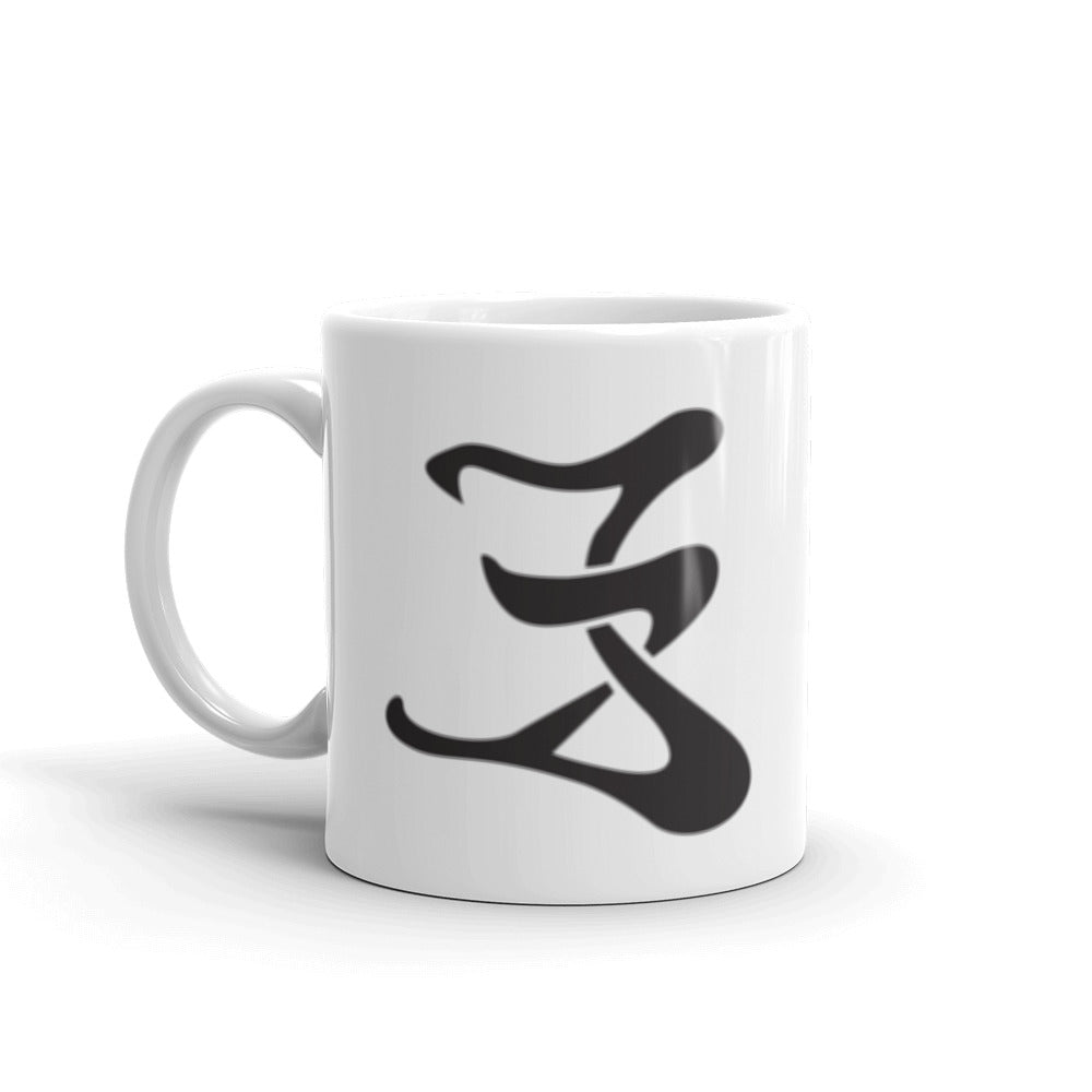 White glossy mug (logo #1)