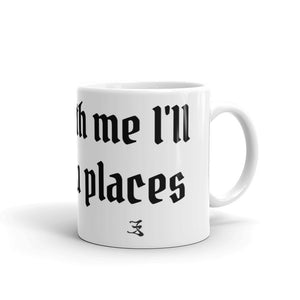 Open image in slideshow, White glossy mug (stick with me l&#39;ll take you places)
