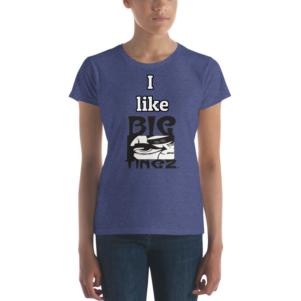 Women's short sleeve t-shirt (I like bigtingz)