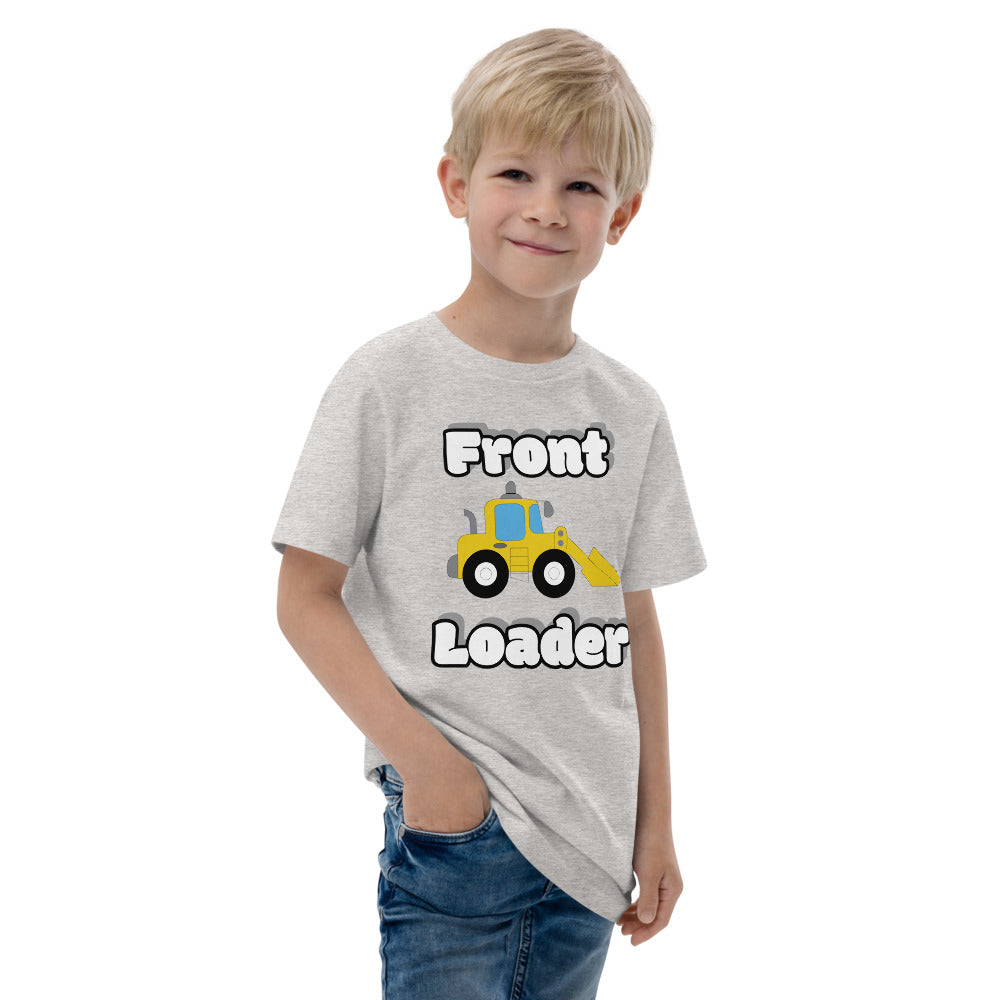Youth jersey t-shirt front loader