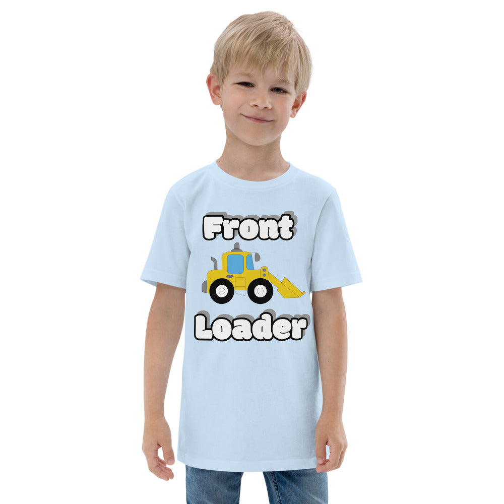 Youth jersey t-shirt front loader