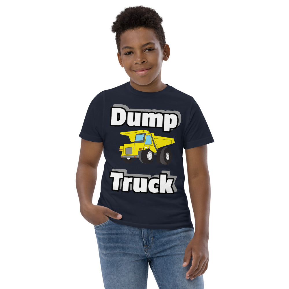 Youth jersey t-shirt dump truck